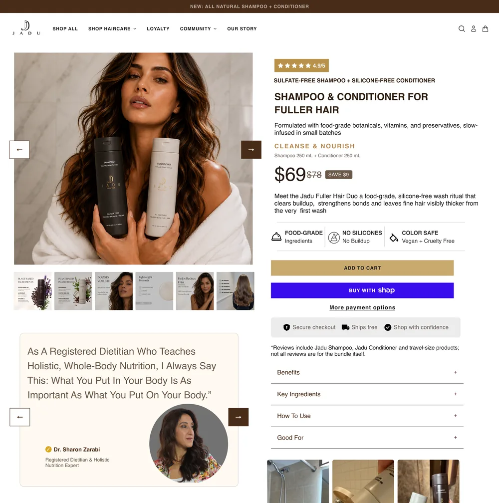 Jadu Beauty: Haircare with a clean label