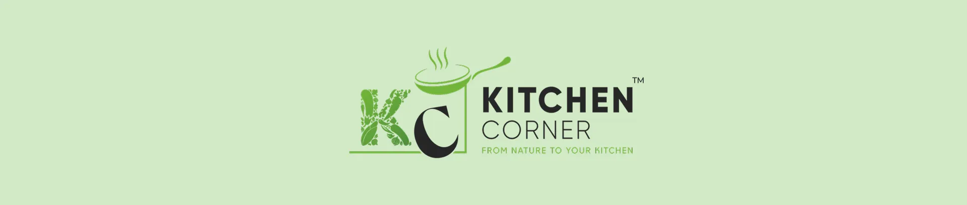Kitchen Corner brand identity logo banner
