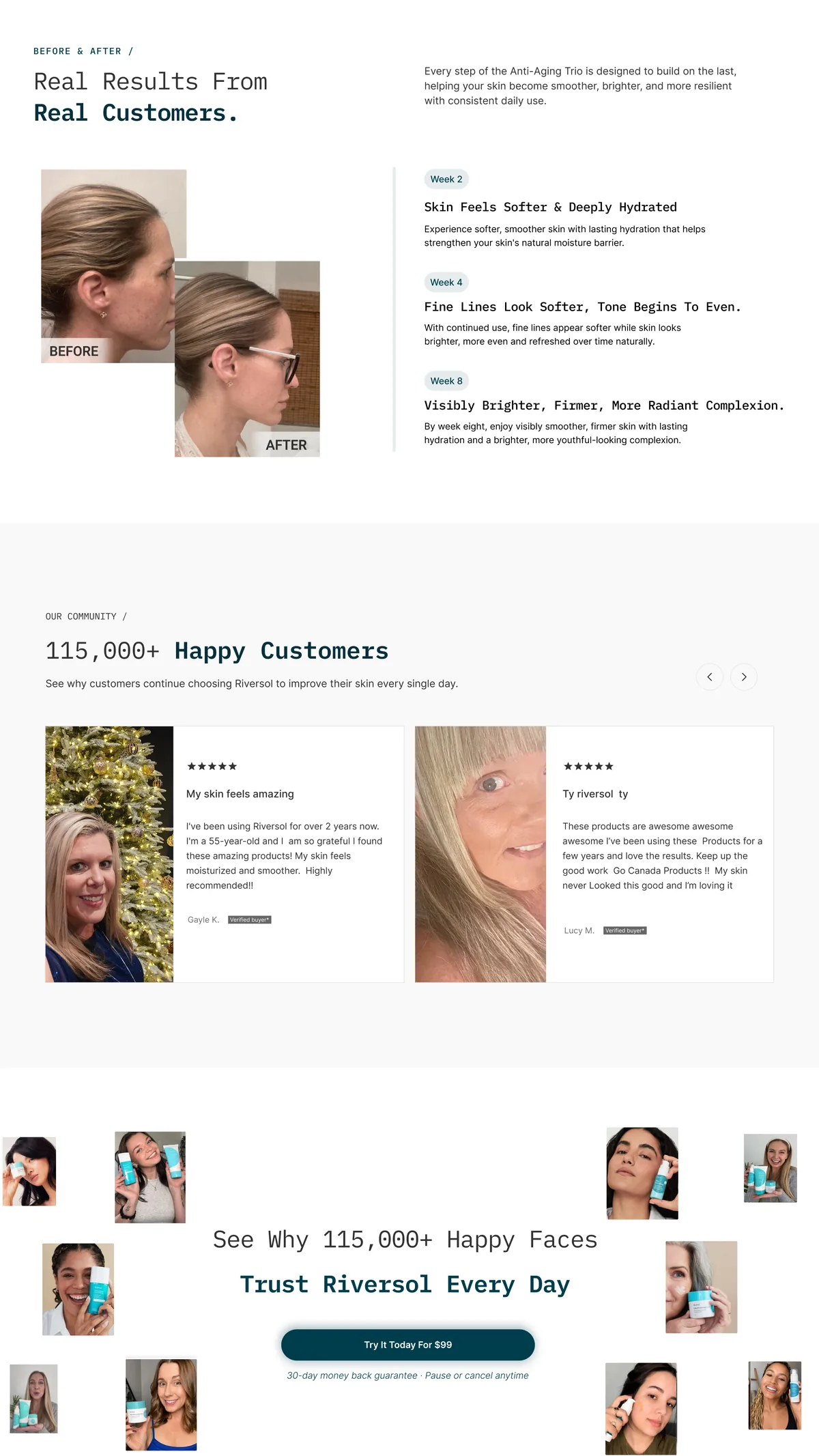 Riversol customer reviews and user-generated photo wall